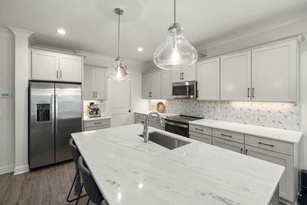 new residential kitchen island countertop repair virginia