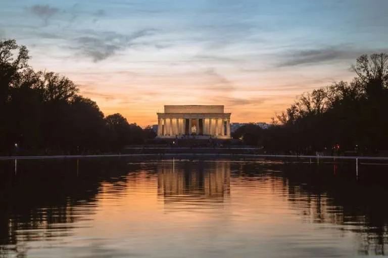 cc0 washington dc lincoln memorial sunset