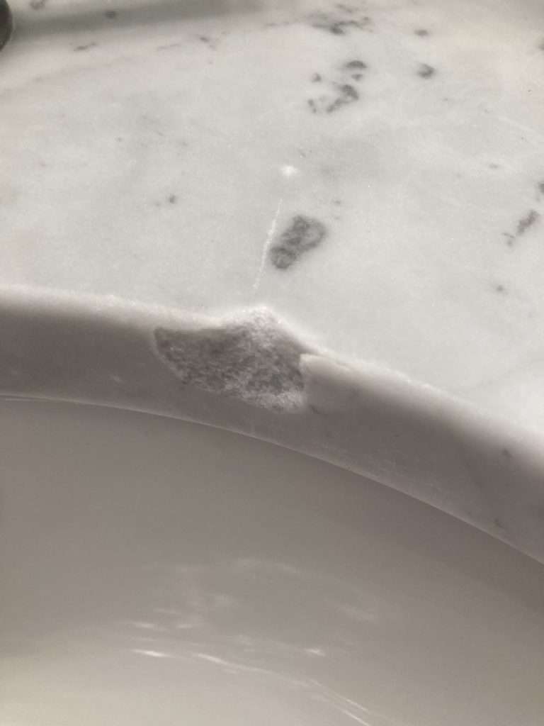 stained granite kitchen sink